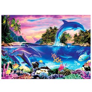 1000 Pieces Jigsaw Puzzles Educational Toys Scenery Space Stars Educational Puzzle Toy for Kids/Adults Christmas Halloween Gift Dolphin Bay  |   RC Accessories RC Accessories Dolphin Bay