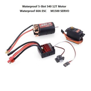 1/10 Climbing Car SCX10 D90 TRX-4 Universal Power Kit 540 Motor 60A ESC 15kg Servo as shown  |   RC Accessories RC Accessories As shown