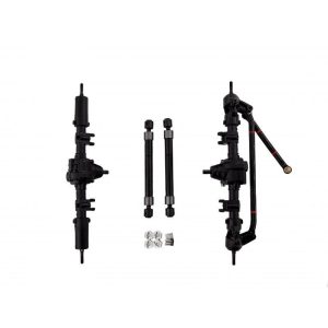 1/10 RC Car Front & Rear Bridge Axle Shaft Transmission Bridge with Differential for SCX10 SCX10 II 90046 90047 313mm 12.3in Wheelbase Assembled Frame Chassis With differential_Front and rear axles + drive shafts  |   RC Accessories RC Accessories RC Accessories