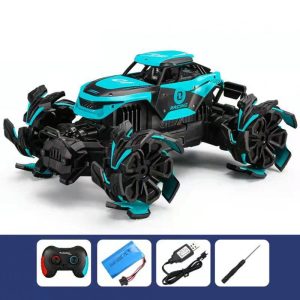 1:12 Remote Control Stunt Car Four-wheel Drive Climbing Off-road Vehicle Children Rc Speed Car Toys For Kids Blue 1 battery  |   RC Cars RC Cars Blue + 1 battery