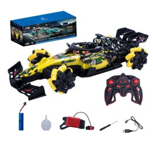 1:14 Formula Remote Control Car Toys 2.4G 4wd Stunt Drift RC Car with Light Spray Yellow a  |   RC Cars RC Cars RC Cars