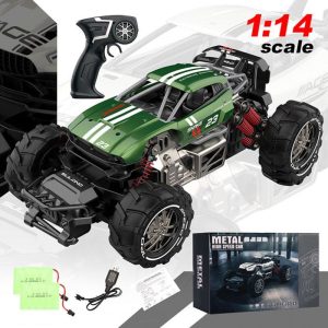 1:14 Remote Control Car Off-road Climbing High Speed Alloy Vehicle Drift Racing Rc Car Toy Gifts For Children Green 2 batteries  |   RC Cars RC Cars Green 2 batteries