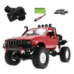 1:16 2.4g Remote Control Car 1/16 Wpl C14 Semi-truck 4wd Climbing Car Toys 1 Battery Red  |   RC Cars RC Cars RC Cars