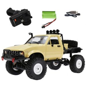 1:16 2.4g Remote Control Car 1/16 Wpl C14 Semi-truck 4wd Climbing Car Toys 1 Battery Yellow  |   RC Cars RC Cars RC Cars