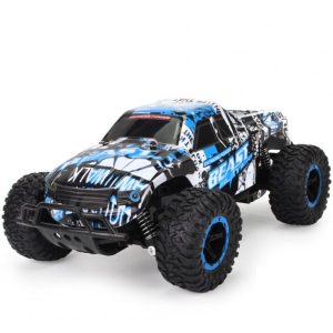 1:16 2.4g Remote Control Off-road Car Rechargeable Big-foot Climbing Pickup Racing Car Toys For Boys Gifts blue  |   RC Cars RC Cars Blue