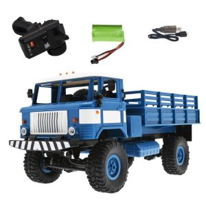 1:16 Full Scale 2.g Rc Car Wpl B-24 Military Truck Gaz-66v Car Toys for Boys Gifts B-24 1 Battery Blue  |   RC Cars RC Cars B-24 1 battery blue + 1:16