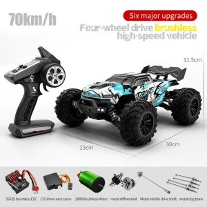 1:16 Full Scale High-speed RC Car 4wd Big-wheel Remote Control Vehicle Toy Blue  |   RC Cars RC Cars Blue 16102pro