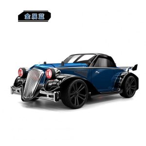 1:16 Remote Control Car 4wd Flat Running Retro Drift Car with Light Off-road Vehicle Model Toys Blue  |   RC Cars RC Cars Blue