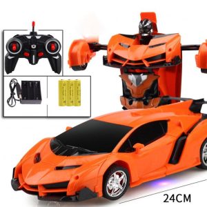 1:18 Remote Control Transforming Car Induction Transforming Robot Rc Car Children Racing Car Model Toys For Boys Charging Orange/Rambo 1:18  |   RC Cars RC Cars Charging Orange/Rambo + 1:18