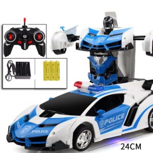 1:18 Remote Control Transforming Car Induction Transforming Robot Rc Car Children Racing Car Model Toys For Boys Charging Police Car/Rambo 1:18  |   RC Cars RC Cars Charging Police Car/Rambo + 1:18