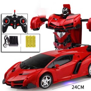 1:18 Remote Control Transforming Car Induction Transforming Robot Rc Car Children Racing Car Model Toys For Boys Charging Red/Rambo 1:18  |   RC Cars RC Cars Charging Red/Rambo + 1:18