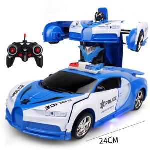 1:18 Remote Control Transforming Car Induction Transforming Robot Rc Car Children Racing Car Model Toys For Boys no battery police car/Bugatti 1:18  |   RC Cars RC Cars No battery police car/Bugatti + 1:18