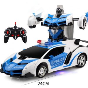 1:18 Remote Control Transforming Car Induction Transforming Robot Rc Car Children Racing Car Model Toys For Boys no battery police car/rambo 1:18  |   RC Cars RC Cars No battery police car/rambo + 1:18