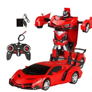 1:18 Remote Control Transforming Car One-button Deformation Robot Cars Toys For 3-11 Years Old Kids As Gifts Red (rechargeable version) 1:18  |   RC Cars RC Cars RC Cars