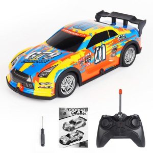 1:22 27HZ Remote Control Racing Car With LED Light 4-Channel Rc Drift Car Model Ornaments Birthday Gifts For Boys (Without Battery) UJ99-P220 yellow  |   RC Cars RC Cars RC Cars