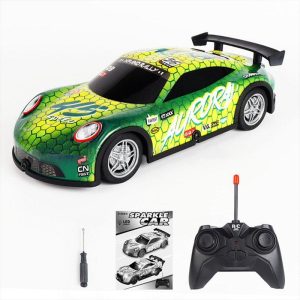 1:22 27HZ Remote Control Racing Car With LED Light 4-Channel Rc Drift Car Model Ornaments Birthday Gifts For Boys (Without Battery) UJ99-P221 green  |   RC Cars RC Cars RC Cars