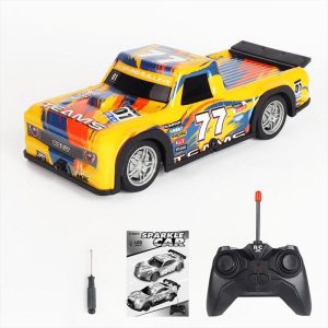 1:22 27HZ Remote Control Racing Car With LED Light 4-Channel Rc Drift Car Model Ornaments Birthday Gifts For Boys (Without Battery) UJ99-P223 yellow  |   RC Cars RC Cars RC Cars