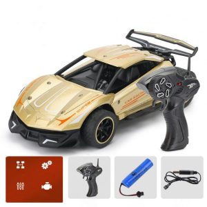 1:24 2.4g Remote Control Car Alloy High-speed Rc Sports Car Rechargeable Off-road Vehicle Children Toys For Gifts Gold (33785) 1:24  |   RC Cars RC Cars Gold (33785) + 1:24