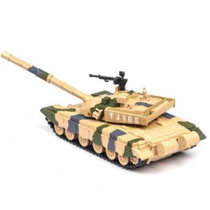 1:32 Simulation Camouflage Tank Model Light Effect Alloy Pull Back Toy Car Collection Camouflage yellow  |   RC Accessories RC Accessories Camouflage yellow