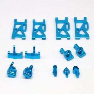 13Pcs/set Metal Front Rear Wheel Seat Base C Swing Arm Steering Clutch Component for WLtoys 144001 1/14 RC Car Upgrade Spare Parts blue_13PCS  |   RC Accessories RC Accessories Blue + 13PCS