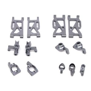 13Pcs/set Metal Front Rear Wheel Seat Base C Swing Arm Steering Clutch Component for WLtoys 144001 1/14 RC Car Upgrade Spare Parts Titanium_13PCS  |   RC Accessories RC Accessories RC Accessories