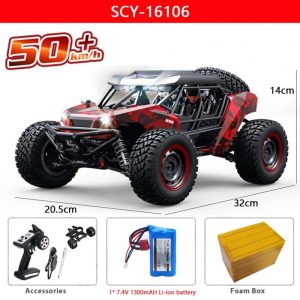 16106 1:16 RC Car with Led 4wd 50km/h Off-road Vehicle High Speed Drift Car for Kid Vs for Wltoys 144001 Toys Red  |   RC Cars RC Cars 16106 red + 1:16