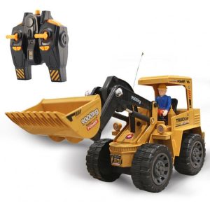 1:8 2.4g Remote Control Bulldozer with Light Music Rechargeable Electric Engineering Vehicle Gifts for Boys  |   RC Cars RC Cars 1:8