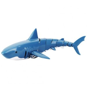 2.4G Remote Control Boat 4CH Rechargeable Realistic Shark-shape Remote Control Ship Summer Water Toys For Kids Birthday Gifts as shown  |   RC Boats RC Boats As shown