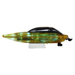 2.4G Remote Control Boat With Colorful Ligth 8-10km/h High Speed Electric Speed Boat Model For Kids Birthday Gifts A  |   RC Boats RC Boats A