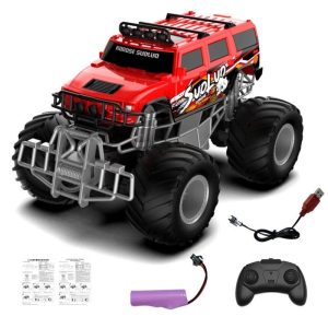 2.4G Remote Control Car Rc Climbing Off Road Vehicle Model Toys Birthday Christmas New Year Gifts For Boys Girls A red  |   RC Cars RC Cars A red