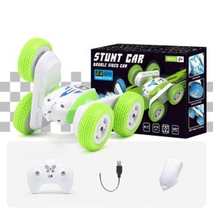 2.4g Remote Control Drift Stunt Car Arm Swing Double Sided Tumbling Racing Car Toys for Boys Birthday Gifts  |   RC Cars RC Cars Green color box + 1 battery