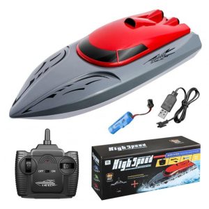 2.4g Remote Control High-speed Boat Rechargeable Long Battery Life Speedboat Children Racing Rc Boat Summer Water Toys Red 1 battery  |   RC Boats RC Boats RC Boats