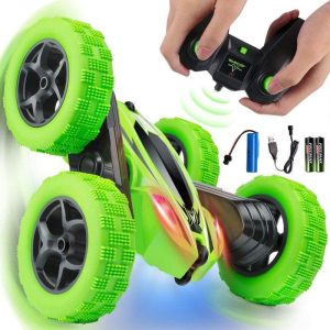 2.4G Remote Control Stunt Car Double-sided 360 Degree Tumbling RC Car Model Toys For Children Birthday Christmas Gifts as picture show  |   RC Cars RC Cars As picture show