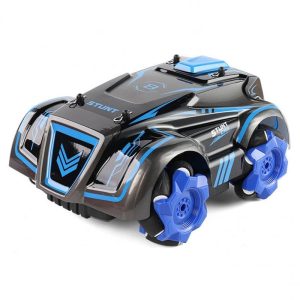 2.4G Remote Control Stunt Car with Music Light 360 Degree Rotation Drift Vehicle Toys Blue  |   RC Cars RC Cars Blue