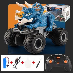 2.4g Spray Dinosaur Remote Control Car Rex Climbing Off-road Vehicle Triceratops Spray Car Blue  |   RC Cars RC Cars RC Cars