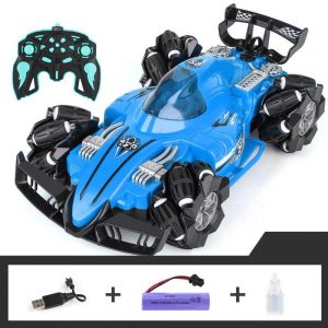 2.4g Spray Drift Remote Control Car Children Four-wheel Drive Off-road Stunt Racing Rc Car Toy For Birthday Gifts Blue  |   RC Cars RC Cars Blue