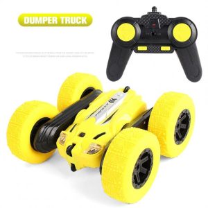 2.4ghz Remote Control Car Double Sided Tumbling 360 Degree Rotating Stunt Car With Light Gifts For Children yellow  |   RC Cars RC Cars RC Cars