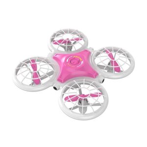 2.4GHz Remote Control Mini Drone Four-Way Avoiding Obstacles Altitude Hold RC Quadcopter with Lights Pink  |   RC Quadcopters RC Drones & Vehicles Cherry pink