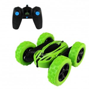 360 Degrees Rotating Double Sided RC Stunt Car with Light 1:24 Modeling Toy for Kids green  |   RC Accessories RC Accessories Green