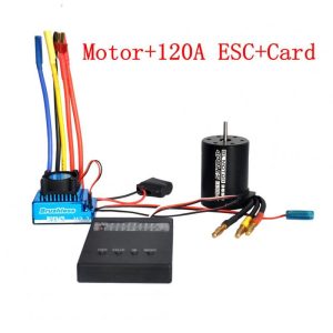 3650 3900KV Brushless Motor & Waterproof 45A 60A 80A 120A Brushless ESC with Program Car Combo for 1/8 1/10 1/12 RC Car RC Boat Part 120A ESC combination  |   RC Accessories RC Accessories 120A ESC combination