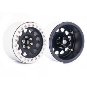 4PCS Aluminum 2.2 Beadlock Wheel Rims for1/10 RC Rock Crawler Axial SCX10 RR10 Wraith 90048 90018 Traxxas TRX4 TRX-6 Black inner ring (silver outer ring)  |   RC Accessories RC Accessories Black inner ring (silver outer ring)