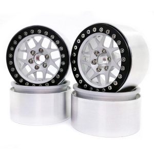 4PCS Aluminum 2.2 Beadlock Wheel Rims for1/10 RC Rock Crawler Axial SCX10 RR10 Wraith 90048 90018 Traxxas TRX4 TRX-6 Silver inner ring  |   RC Accessories RC Accessories RC Accessories