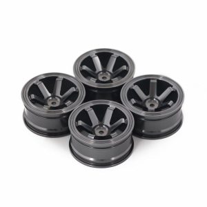 4PCS Metal Wheel Rim 1.9 Inch BEADLOCK for 1/10 RC Rock Crawler Axial SCX10 90046 AX103007 TAMIYA CC01 D90 TF2 Traxxas TRX-4 Six-spoke black  |   RC Accessories RC Accessories RC Accessories