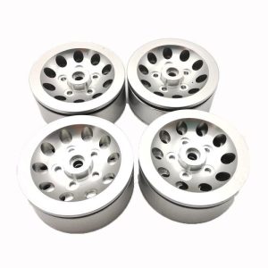 4pcs Mn Model Metal Clamping Pressure Tire Beadlock Wheel Rim & Rubber Tires Set For Wpl 1/16 Mn45 D90 91 96 99 99s 99a 1/12 Rc Car Model Silver_4PCS  |   RC Accessories RC Accessories RC Accessories