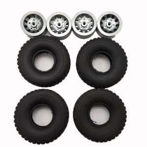 4pcs Mn Model Metal Clamping Pressure Tire Beadlock Wheel Rim & Rubber Tires Set For Wpl 1/16 Mn45 D90 91 96 99 99s 99a 1/12 Rc Car Model Titanium_4PCS tire + wheel tire  |   RC Accessories RC Accessories RC Accessories