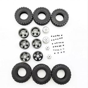 4X4 Rear Double RC Car Wheel for 1/16 WPL B14 B24 JJRC Q61 Truck Vehicle Models Black Titanium  |   RC Accessories RC Accessories RC Accessories