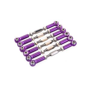 71mm Aluminum Turnbuckle Rod Linkage For RC 1/10 Redcat Traxxas EPX HSP ZD Racing HPI  Truck Buggy Truggy Upgrade Parts purple  |   RC Accessories RC Accessories Purple