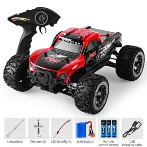 866-168 1:16 High Speed Car 3-wire High-torque Steering Gear Super Power Battery 550 Motor (with Brush) Remote  Control  Car Red  |   RC Cars RC Cars RC Cars