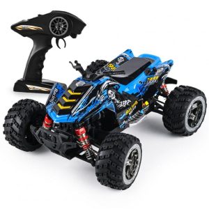 866-169 45km/h 1:16 2.4g Full-scale High Speed Car Toys 3-wire High-torque Steering Gear 550 Motor (with Brush) Remote  Control  Car Blue  |   RC Cars RC Cars Blue