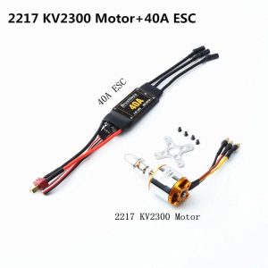 A2217 1100KV/1250KV/2300KV Brushless Motor 40A ESC With T Plug and 3.5mm Banana Connectors for RC Fixed Wing Plane Helicopter  |   RC Accessories RC Accessories KV2300